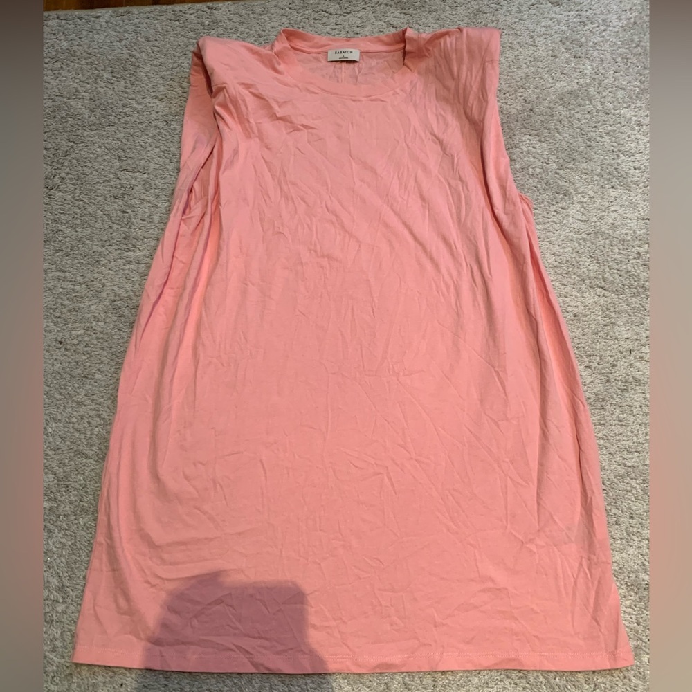 Babaton Aritzia - Shoulder Pad Dress - Peony Pink - Size Large